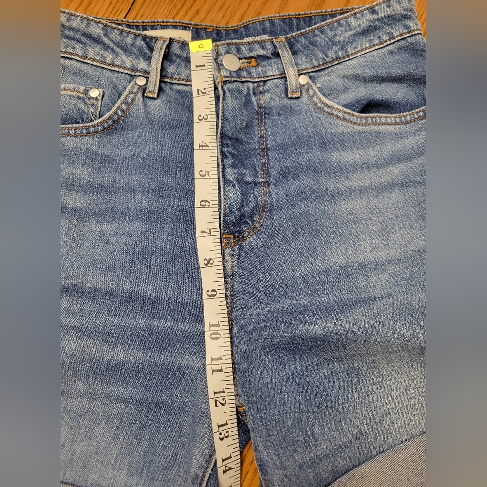 Anthropologie Pilcro The Austyn High-Rise Cuffed Jean Shorts Size 26 - Picture 11 of 16
